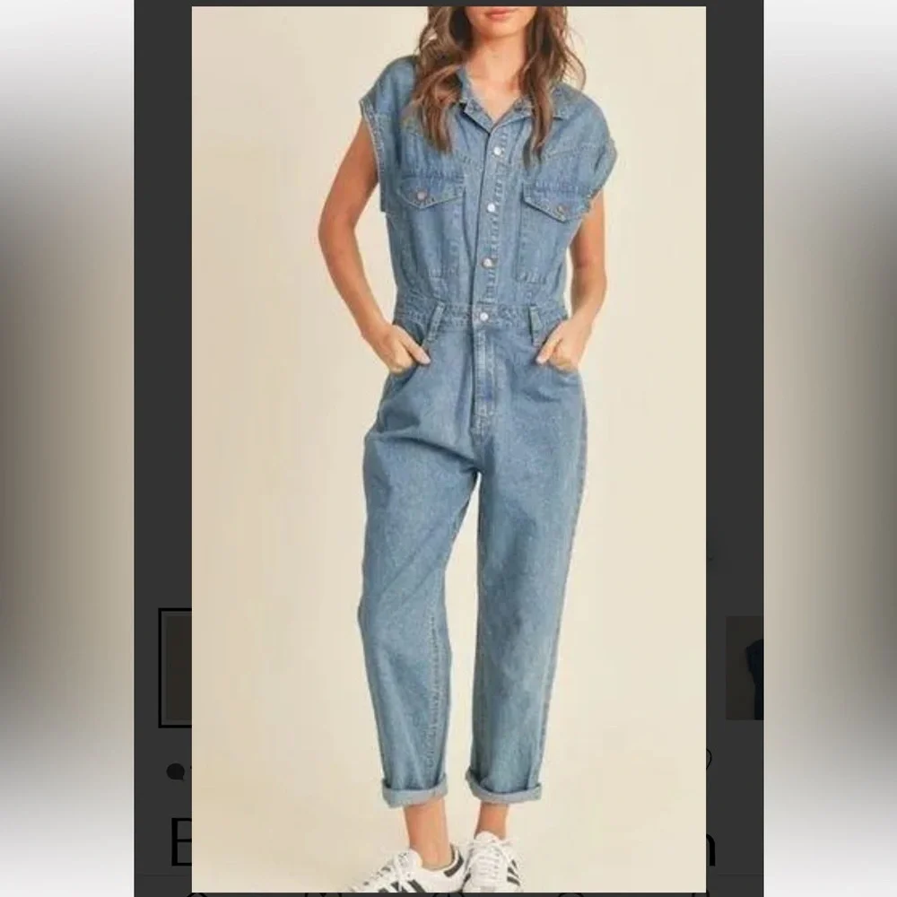Blank NYC Denim Jumpsuit Size XS - Picture 15 of 15